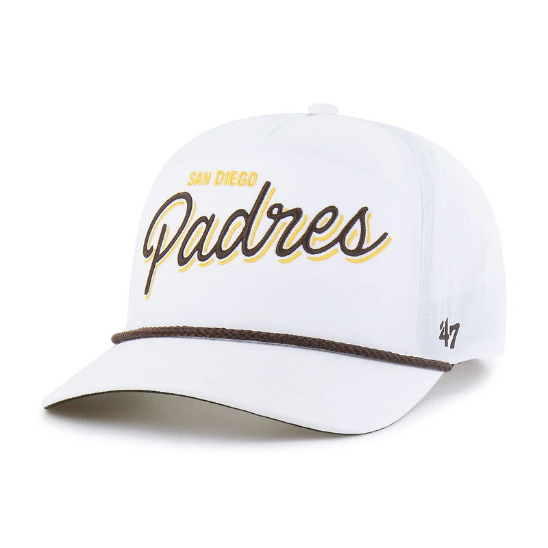 Men's '47  White San Diego Padres Brrr Fairway Hitch Adjustable Hat