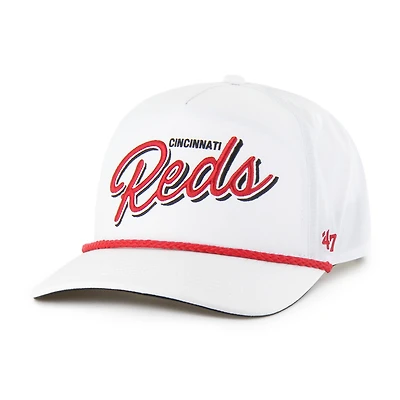 Men's '47  White Cincinnati Reds Brrr Fairway Hitch Adjustable Hat