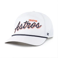 Men's '47  White Houston Astros Brrr Fairway Hitch Adjustable Hat