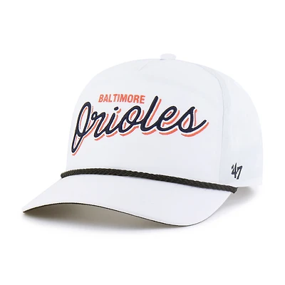 Men's '47  White Baltimore Orioles Brrr Fairway Hitch Adjustable Hat