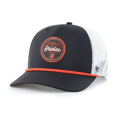 Men's '47 Black/White Baltimore Orioles Fairway Trucker Adjustable Hat