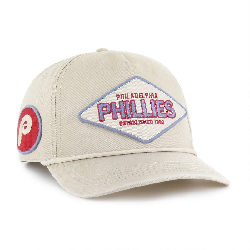 Men's '47 Khaki Philadelphia Phillies Cairn Hitch Adjustable Hat