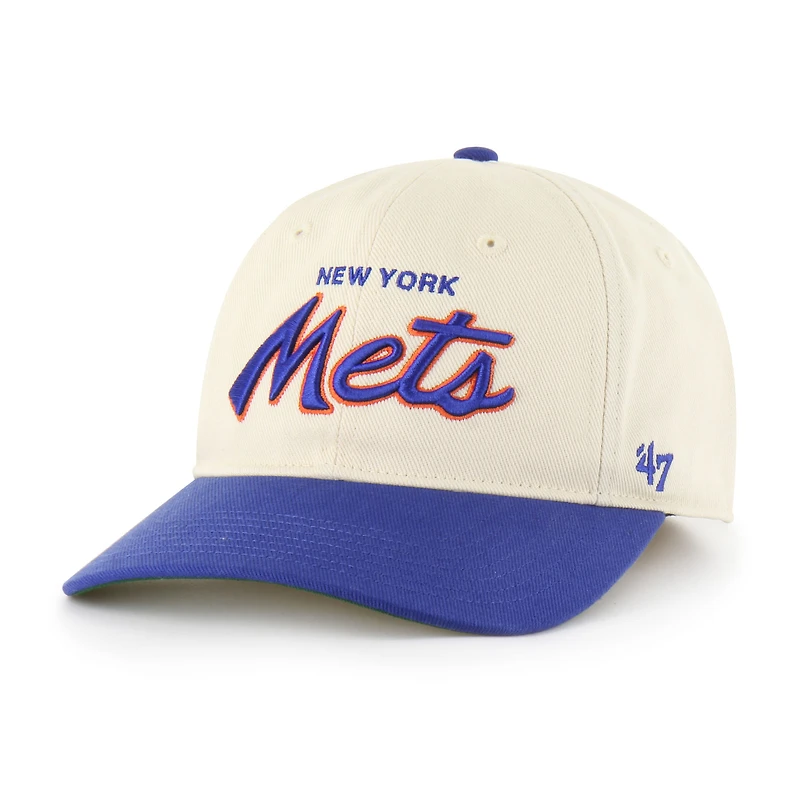 Men's '47 Natural New York Mets Crosstown Franchise Fitted Hat