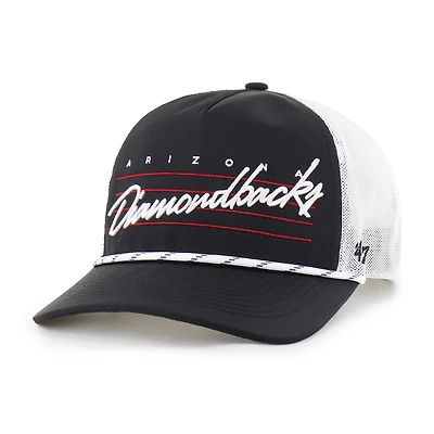 Men's '47 Black Arizona Diamondbacks Brrr Downburst Mesh Hitch Adjustable Hat