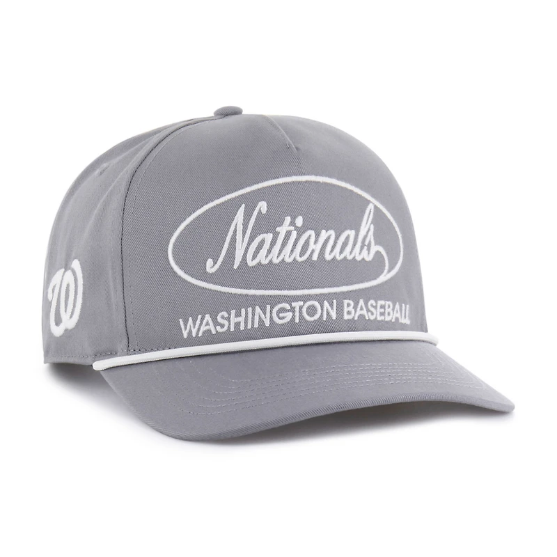 Men's '47 Gray Washington Nationals Foundational Hitch Adjustable Hat