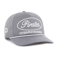 Men's '47 Gray Pittsburgh Pirates Foundational Hitch Adjustable Hat