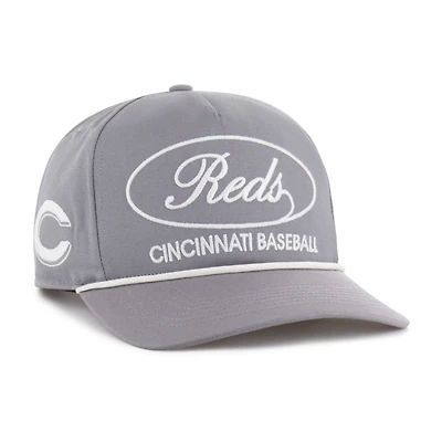 Men's '47 Gray Cincinnati Reds Foundational Hitch Adjustable Hat