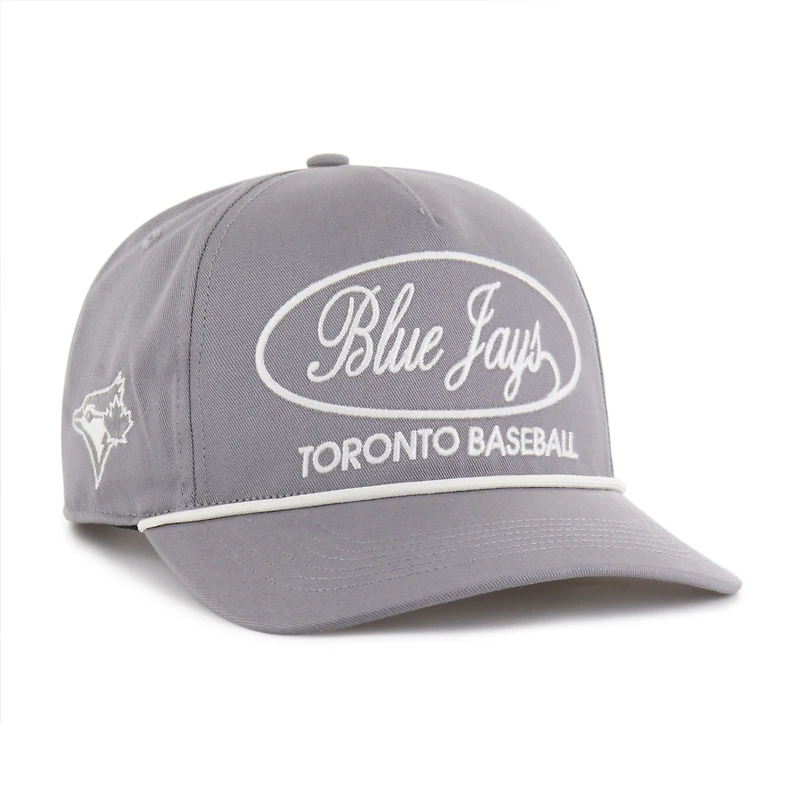 Men's '47 Gray Toronto Blue Jays Foundational Hitch Adjustable Hat
