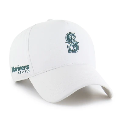 Men's '47 White Seattle Mariners Foundational Pinch Offside Adjustable Hat
