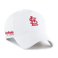 Men's '47 White St. Louis Cardinals Foundational Pinch Offside Adjustable Hat