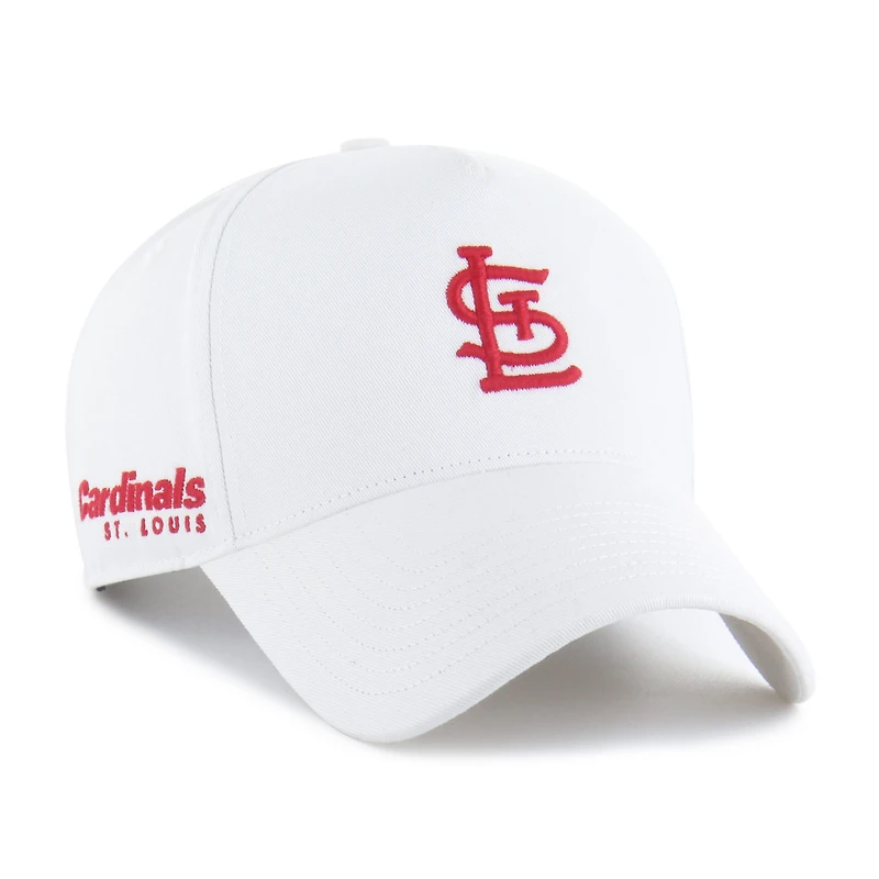 Men's '47 White St. Louis Cardinals Foundational Pinch Offside Adjustable Hat
