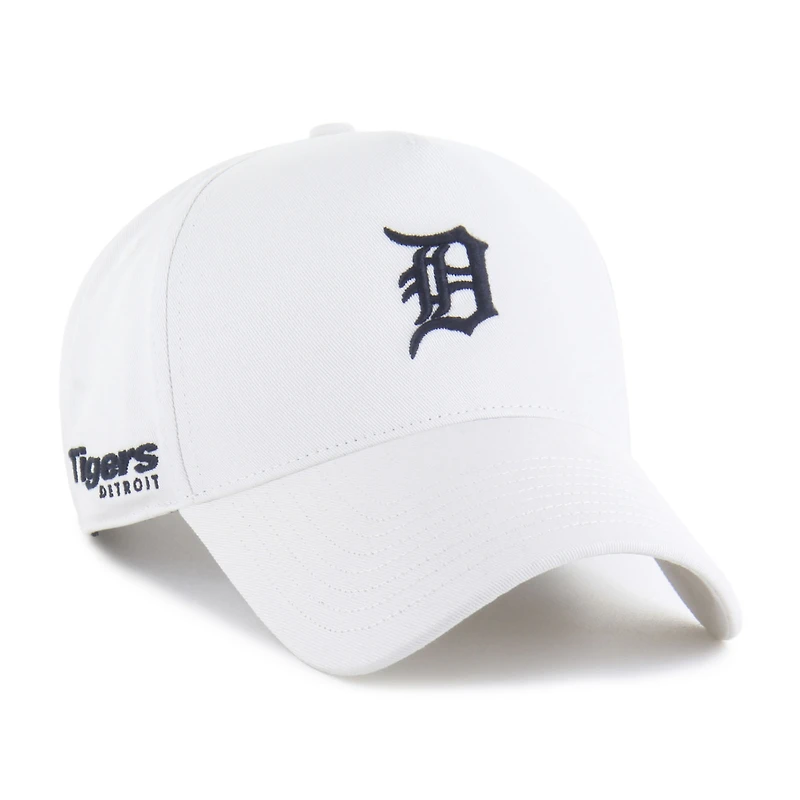 Men's '47 White Detroit Tigers Foundational Pinch Offside Adjustable Hat