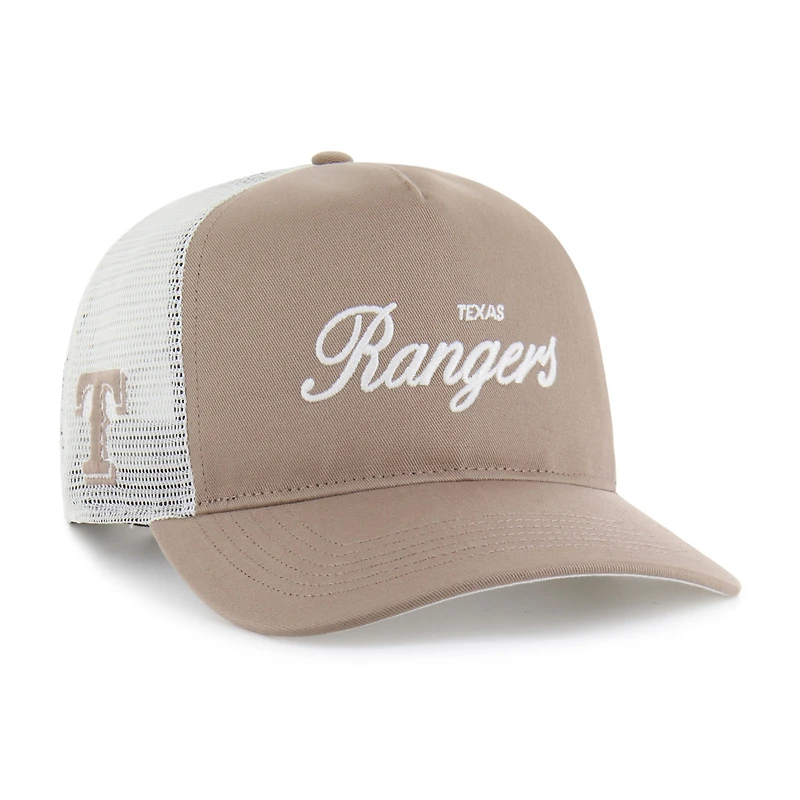 Men's '47 Brown Texas Rangers Foundational Mesh Hitch Adjustable Hat