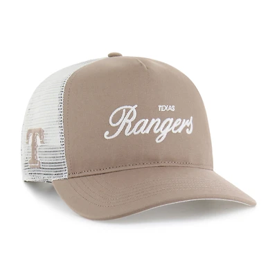 Men's '47  Brown Texas Rangers Foundational Mesh Hitch Adjustable Hat