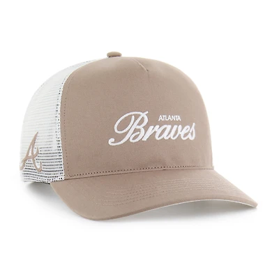 Men's '47  Brown Atlanta Braves Foundational Mesh Hitch Adjustable Hat