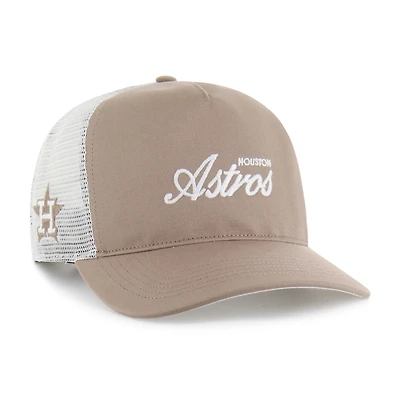 Men's '47  Brown Houston Astros Foundational Mesh Hitch Adjustable Hat