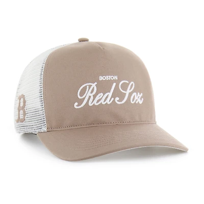 Men's '47  Brown Boston Red Sox Foundational Mesh Hitch Adjustable Hat