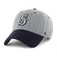 Men's '47  Gray/Navy Seattle Mariners Golden Age Wool Clean Up Adjustable Hat