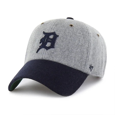 Men's '47  Gray/Navy Detroit Tigers Golden Age Wool Clean Up Adjustable Hat