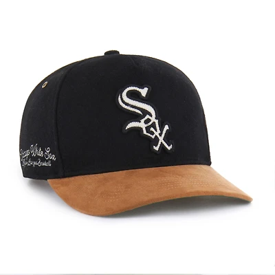 Men's '47  Black Chicago White Sox Gold Age Hitch Adjustable Hat