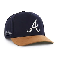 Men's '47  Navy Atlanta Braves Gold Age Wool Hitch Adjustable Hat