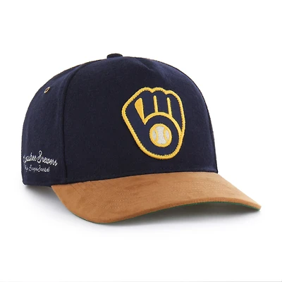 Men's '47  Navy Milwaukee Brewers Gold Age Hitch Adjustable Hat