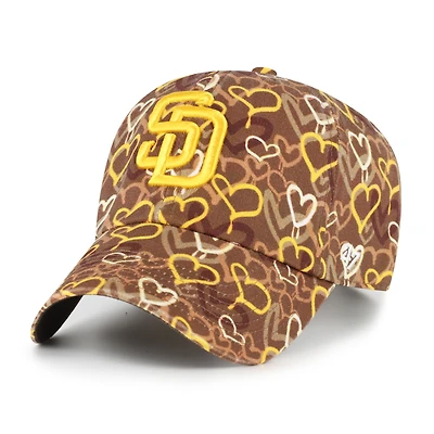 Girls Youth '47 Brown San Diego Padres Mural Clean Up Adjustable Hat