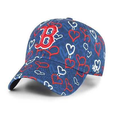 Girls Youth '47 Navy Boston Red Sox Mural Clean Up Adjustable Hat