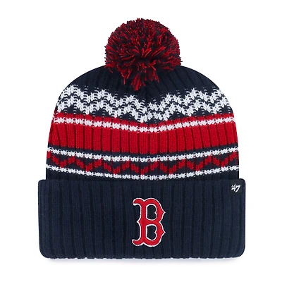 Youth '47  Navy Boston Red Sox Polar Vortex Cuffed Knit Hat with Pom
