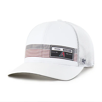Men's '47  White Arizona Diamondbacks Rangefinder brrr Trucker Adjustable Hat