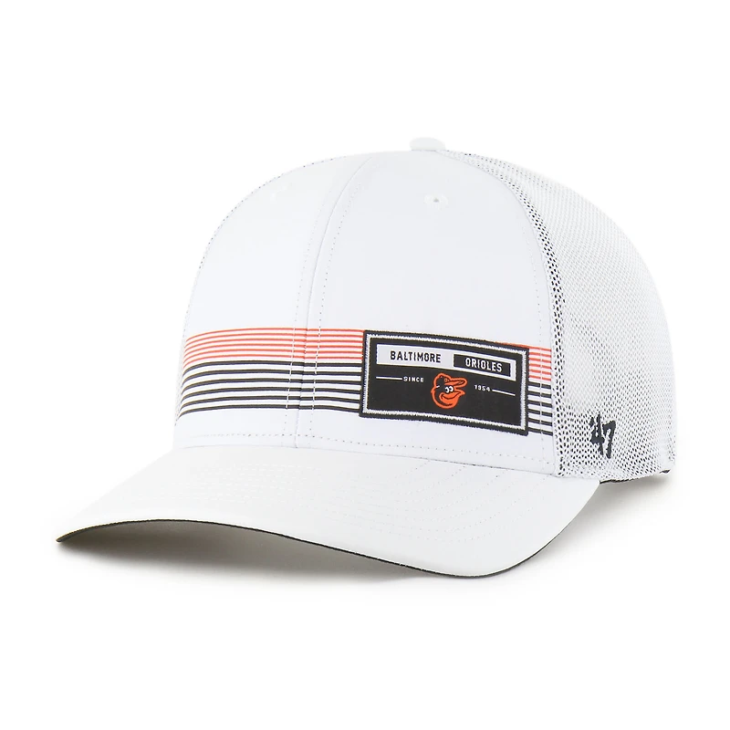 Men's '47  White Baltimore Orioles Rangefinder brrr Trucker Adjustable Hat