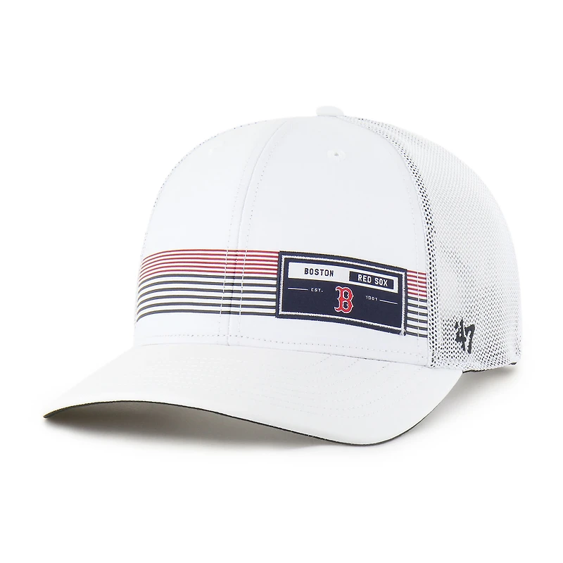 Men's '47  White Boston Red Sox Rangefinder brrr Trucker Adjustable Hat