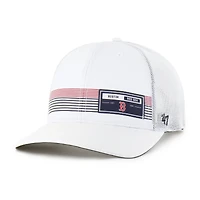 Men's '47  White Boston Red Sox Rangefinder brrr Trucker Adjustable Hat
