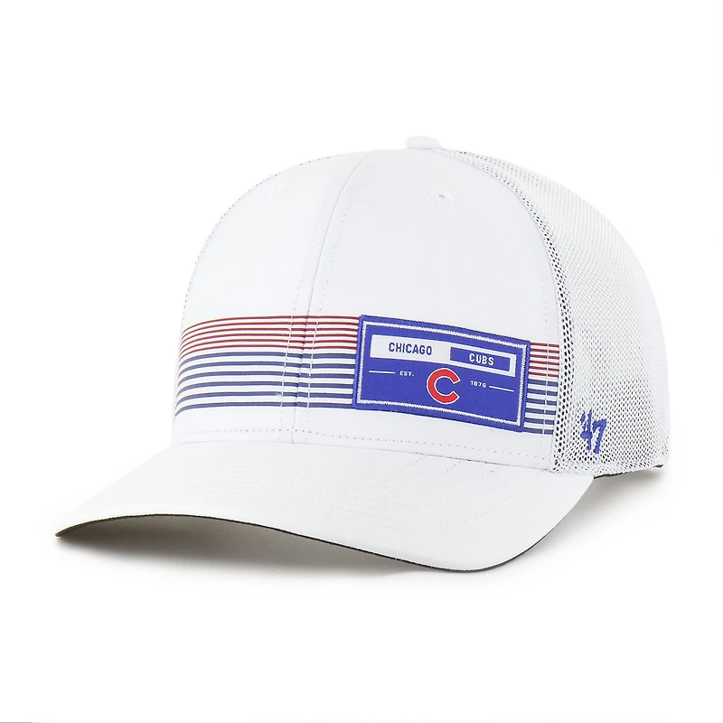 Men's '47  White Chicago Cubs Rangefinder brrr Trucker Adjustable Hat
