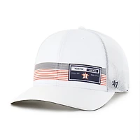 Men's '47  White Houston Astros Rangefinder brrr Trucker Adjustable Hat