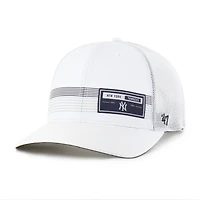 Men's '47  White New York Yankees Rangefinder brrr Trucker Adjustable Hat
