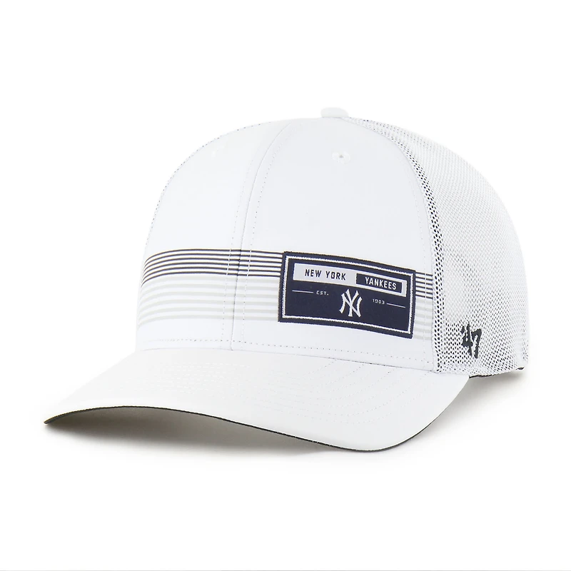 Men's '47 White New York Yankees Rangefinder brrr Trucker Adjustable Hat