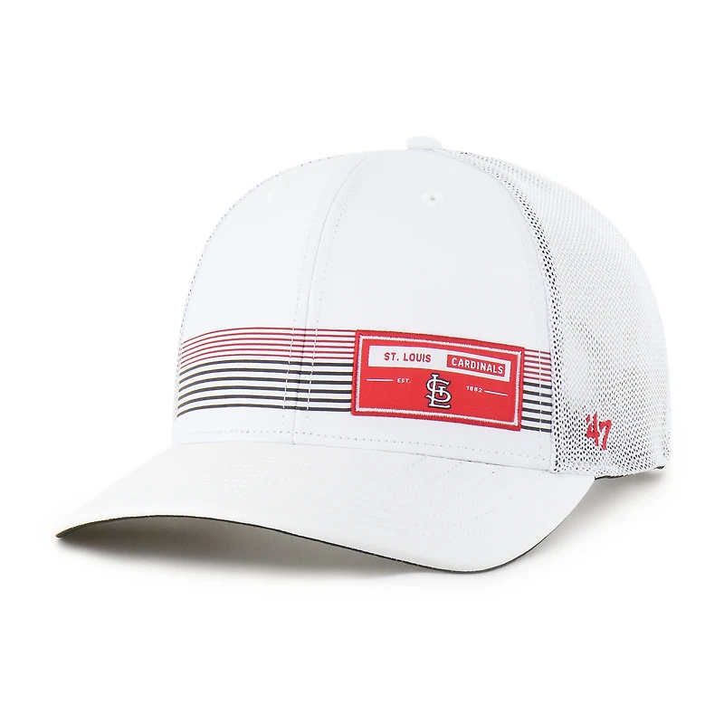 Men's '47  White St. Louis Cardinals Rangefinder brrr Trucker Adjustable Hat