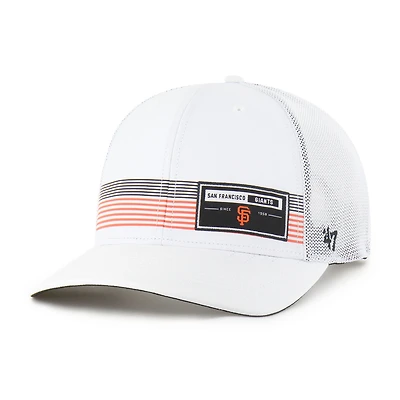Men's '47  White San Francisco Giants Rangefinder brrr Trucker Adjustable Hat