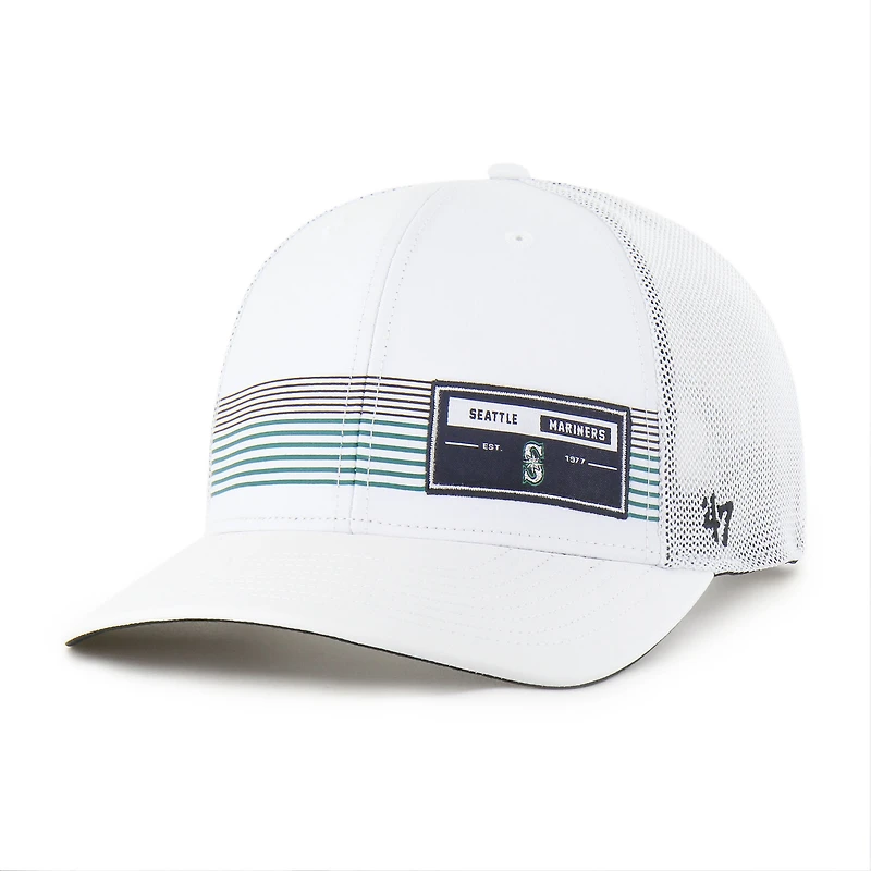 Men's '47  White Seattle Mariners Rangefinder brrr Trucker Adjustable Hat