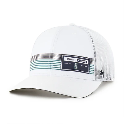 Men's '47  White Seattle Mariners Rangefinder brrr Trucker Adjustable Hat