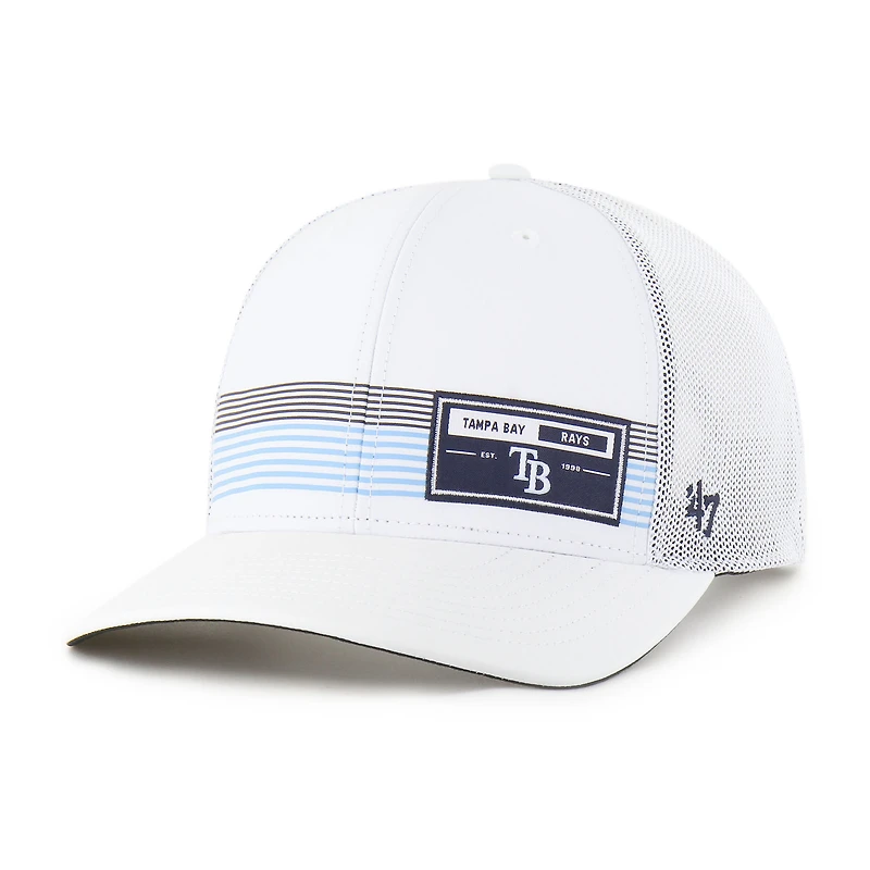 Men's '47  White Tampa Bay Rays Rangefinder brrr Trucker Adjustable Hat
