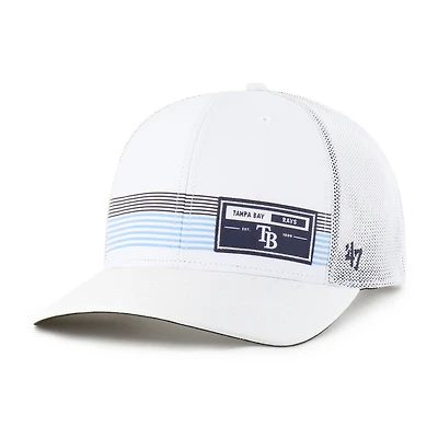 Men's '47  White Tampa Bay Rays Rangefinder brrr Trucker Adjustable Hat