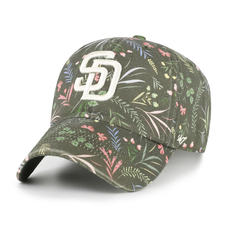 Women's '47 Olive San Diego Padres Moss Verbena Clean Up Adjustable Hat