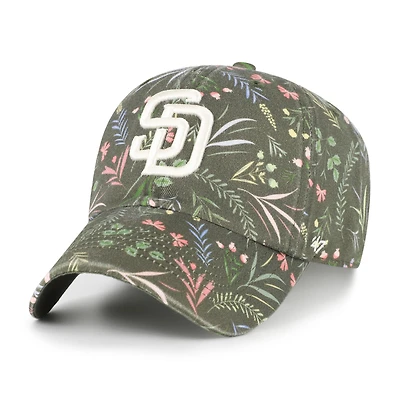 Women's '47 Olive San Diego Padres Moss Verbena Clean Up Adjustable Hat