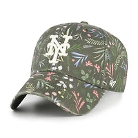 Women's '47 Olive New York Mets Moss Verbena Clean Up Adjustable Hat