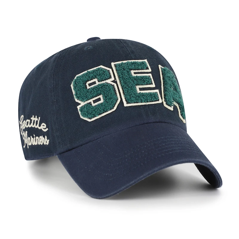 Women's '47  Navy Seattle Mariners Zoey Clean Up Adjustable Hat