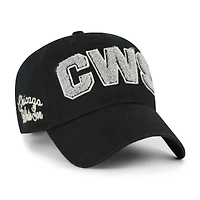 Women's '47  Black Chicago White Sox Zoey Clean Up Adjustable Hat