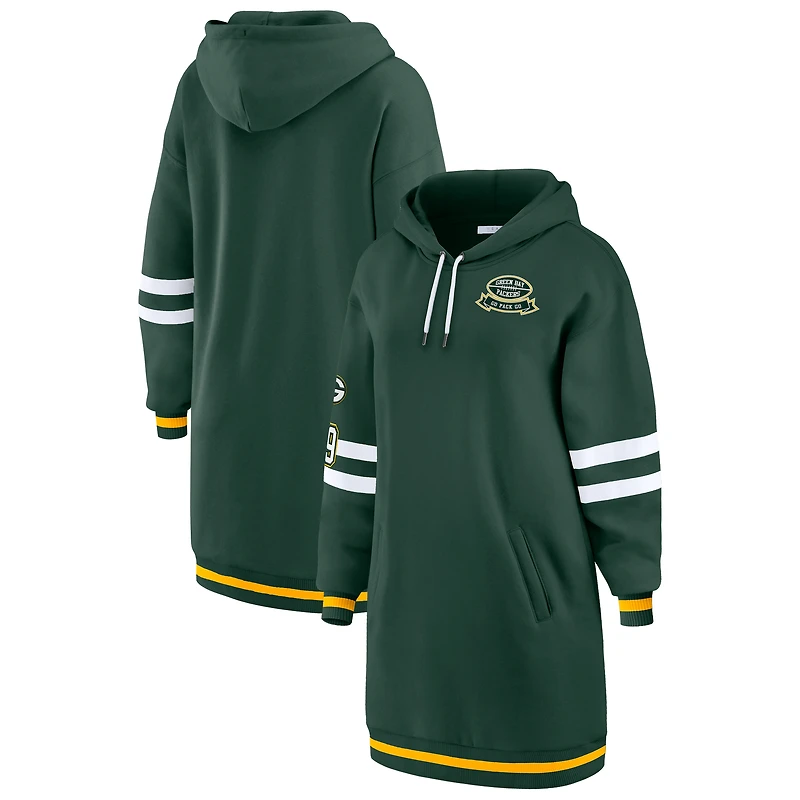 Women's WEAR by Erin Andrews Green Bay Packers Hoodie Dress