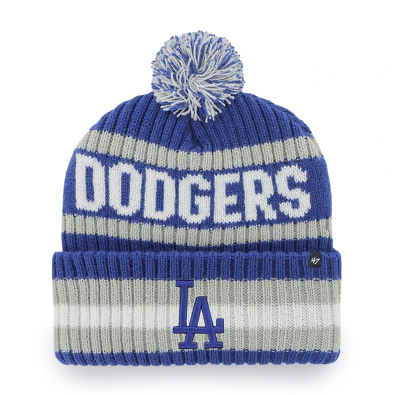 Men's '47  Royal Los Angeles Dodgers Bering Cuffed Knit Hat with Pom